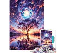 Puzzle de 1000 pièces pour Adultes Reflets de la Clairière Galactique Jeu de Manipulation pour Adultes Améliore la mémoire Cadeau Unique pour Un Anniversaire ou Noël (Dimensions 38x52cm)