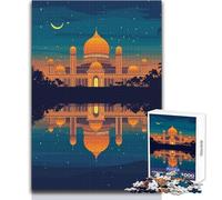 Puzzle de 1000 pièces pour Adultes « Reflets du Palais Doré la Nuit » Un Jeu éducatif et Amusant pour Toute la Famille, idéal comme Cadeau d'anniversaire Dimensions 38x52cm