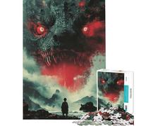 Puzzle de 1000 pièces pour Adultes Regard de géant Un Jeu Manuel Amusant et Humoristique idéal comme Cadeau (Taille 75x50cm)