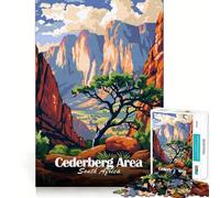 Puzzle de 1000 pièces pour Adultes,région de Cederberg,Afrique du Sud,découpe sans Couture,Jeu de résolution de problèmes,Jeu Occasionnel,scène de Noël,Art (50x75cm)