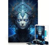 Puzzle de 1000 pièces pour Adultes Reine Atlantide Ajustement Parfait Art Défi Cérébral Amusant Temps de Détente Jeu Cadeau d'anniversaire pour l'esprit (38x26cm)