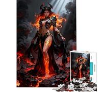 Puzzle de 1000 pièces pour Adultes Reine Démon de Feu Jeu Relaxant Jouet addictif pour cultiver la Patience Cadeau d'anniversaire décoration Murale (50x75cm)