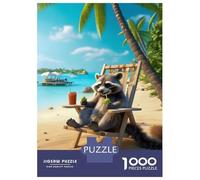 Puzzle De 1000 Pièces pour Adultes Relaxing The Beach Puzzle pour Adultes Jeux Relaxants Course De Vitesse Manuelle Activités Amusantes À La Maison 52x38cm/1000pcs