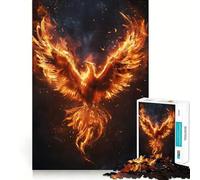 Puzzle de 1000 pièces pour Adultes « Renaissance du Phénix Ardent » Décoration soignée,Jeu d'exercice Mental,Divertissement décontracté,Cadeau de Noël Amusant (38x26cm)