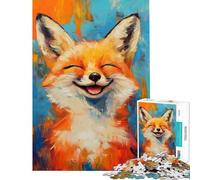 Puzzle de 1000 pièces pour Adultes Renard Joyeux Jeu éducatif et intellectuel pour Un Anniversaire ou Un séjour à la Maison (38x52cm)