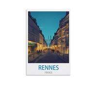 Puzzle de 1000 pièces pour Adultes, Rennes, France. Puzzles pour Adultes, Adolescents et Enfants. 1000 pièces. Puzzle Impossible. Jeux, Cadeaux, Jouets, décoration intérieure. 38 x 26 cm.