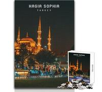 Puzzle de 1000 pièces pour Adultes, représentant la basilique Sainte-Sophie Jeu Impossible, décoration intérieure, Cadeau d'anniversaire, Dimensions 50x75cm