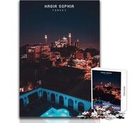 Puzzle de 1000 pièces pour Adultes, représentant la basilique Sainte-Sophie Jeu Impossible, décoration intérieure, Cadeau d'anniversaire, Dimensions 50x75cm