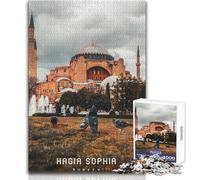 Puzzle de 1000 pièces pour Adultes, représentant la basilique Sainte-Sophie Jeu Impossible, idéal pour la décoration intérieure ou comme Cadeau d'anniversaire Dimensions 38x52cm