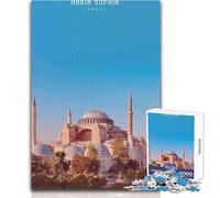 Puzzle de 1000 pièces pour Adultes, représentant la basilique Sainte-Sophie Jeu Impossible, idéal pour la décoration intérieure ou comme Cadeau d'anniversaire Dimensions 38x26cm