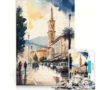 Puzzle de 1000 pièces pour Adultes représentant la Capitale de la Bulgarie, Un Jeu Impossible à réaliser, idéal pour s'amuser en Famille, Un Cadeau Original pour Un Anniversaire ou Noël 38x52cm