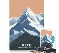 Puzzle de 1000 pièces pour Adultes,représentant la Cordillère Blanche du Pérou,avec découpe de qualité supérieure,idéal pour se divertir et Passer Un Moment agréable,ou pour décorer Pendant Les fêtes
