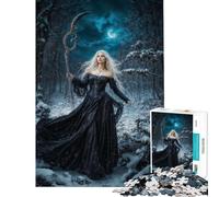 Puzzle de 1000 pièces pour Adultes représentant la déesse Morana drapée d'ombre Jeu éducatif et addictif pour cultiver la Patience idée Cadeau décoration intérieure (Taille 50x75cm)