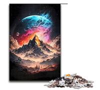 Puzzle de 1000 pièces pour Adultes représentant la planète Everest céleste Puzzle en Bois Difficile et Stimulant 75x50cm