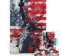 Puzzle de 1000 pièces pour Adultes représentant la Statue de la Liberté Jeu éducatif Difficile et Stimulant Cadeau de Noël ou d'anniversaire 38x52cm