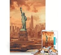 Puzzle de 1000 pièces pour Adultes représentant la Statue de la Liberté Jeu éducatif Difficile et Stimulant pour Noël ou Un Anniversaire 38x26cm