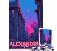 Puzzle de 1000 pièces pour Adultes représentant la Ville d'Alexandrie Jeu de Construction Facile et esthétique Idéal pour se détendre et Partager Un Moment Convivial en Famille Dimensions 50x75cm