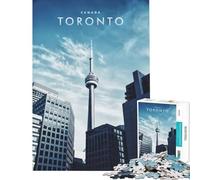 Puzzle de 1000 pièces pour Adultes représentant la Ville de Toronto Jeu éducatif et Amusant pour Toute la Famille Cadeau Original (38x26cm)