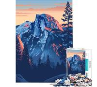 Puzzle de 1000 pièces pour Adultes représentant l'art de Yosemite en Californie ; Un Jeu Stimulant Un défi Impossible Un pour Femmes et Hommes (Taille 38x26cm)