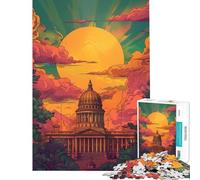 Puzzle de 1000 pièces pour Adultes représentant Le Capitole de l'État du Colorado Jeux relaxants pour Adolescents Une œuvre d'art Unique Un Cadeau d'anniversaire Original (75x50cm)