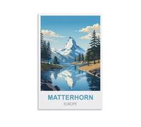 Puzzle de 1000 pièces pour Adultes, représentant Le Cervin et l'europe. Puzzle en Papier, Illustration, Jouet éducatif et intellectuel, 52 x 38 cm.