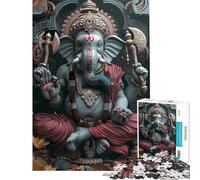 Puzzle de 1000 pièces pour Adultes représentant Le Dieu Ganesh dans l'hindouisme Un défi éducatif et Amusant pour Toute la Famille idéal comme décoration Murale Convient aux Personnes de 14 Ans