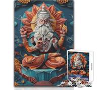 Puzzle de 1000 pièces pour Adultes, représentant Le Dieu Hindou Brahma, Cadeau d'anniversaire, Jouet à Monter soi-même, pour Les 14 Ans et Plus (Taille 50x75cm)