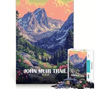 Puzzle de 1000 pièces pour Adultes,représentant Le John Muir Trail Paysage des États-Unis,découpe de qualité supérieure,Jeu et Stimulant pour Le Cerveau,idéal pour se détendre,Cadeau de Noël apaisant