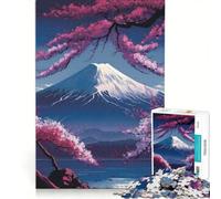 Puzzle de 1000 pièces pour Adultes, représentant Le Mont Fuji au Japon, Un Jeu Manuel d'assemblage de Motifs, Une idée Cadeau Originale pour Un Anniversaire ou Un Cadeau Unique 50x75cm