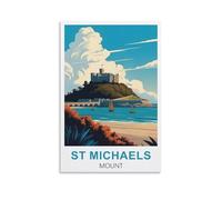 Puzzle de 1000 pièces pour Adultes, représentant Le Mont Saint-Michel. Un Jeu Stimulant pour Toute la Famille, idéal pour Les Femmes et Les Hommes (50 x 70 cm).