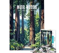 Puzzle de 1000 pièces pour Adultes représentant Le Monument National de Muir Woods Un Jeu éducatif Stimulant et Casse-tête idéal comme Cadeau d'anniversaire (Dimensions 50x75cm)