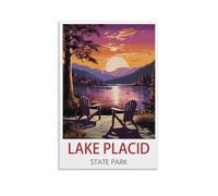 Puzzle de 1000 pièces pour Adultes, représentant Le Parc d'État de Lake Placid. Pièces minuscules, Puzzle Stimulant et Difficile, idéal comme Cadeau de Noël ou d'anniversaire. Jeu, 38 x 26 cm.