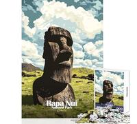 Puzzle de 1000 pièces pour Adultes représentant Le Parc National de Rapa NUI Décoration Murale Cadeau d'anniversaire Jeu Relaxant et Anti-Stress Dimensions 50x75cm