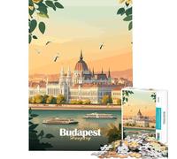 Puzzle de 1000 pièces pour Adultes représentant Le Parlement de Budapest Jeu intellectuel Jeu Impossible Apprentissage éducatif Cadeau de Noël Secret (38x52cm)