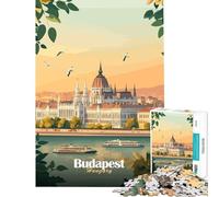 Puzzle de 1000 pièces pour Adultes représentant Le Parlement de Budapest Un Jeu éducatif Stimulant et Original (50x75cm)