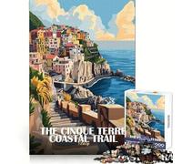 Puzzle de 1000 pièces pour Adultes,représentant Le Sentier côtier des Cinque Terre en Italie Jeu d'assemblage précis,Stimulant la créativité et la réflexion Jeu Facile à Jouer
