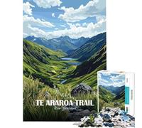 Puzzle de 1000 pièces pour Adultes représentant Le Sentier Te Araroa en Nouvelle-Zélande Jeu éducatif captivant idéal pour développer la Patience Cadeau et décoration intérieure (38x52cm)