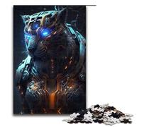 Puzzle de 1000 pièces pour Adultes représentant Le Tigre Furie Nocturne Un pour Noël à partir de 14 Ans Dimensions : 75 x 50 cm