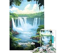 Puzzle de 1000 pièces pour Adultes représentant Les Chutes d'Iguazu en Argentine Jeu de Puzzle à Monter soi-même défi Difficile Cadeau d'anniversaire (50x75cm)