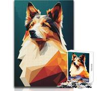 Puzzle de 1000 pièces pour Adultes, représentant Mon Chien, Un Berger des Shetland Jeu Impossible, découpe de précision, pour Un Père Noël Secret Dimensions : 38x26cm