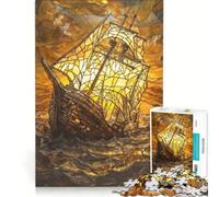 Puzzle de 1000 pièces pour Adultes, représentant Un Bateau Qui coule, Un Jeu de réflexion Difficile, Un Cadeau Original pour Un Anniversaire ou Noël 38x26cm