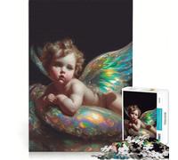 Puzzle de 1000 pièces pour Adultes, représentant Un bébé Ange, idéal pour se détendre et relever Le défi Liste de souhaits avec Le Père Noël 38x52cm