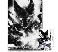 Puzzle de 1000 pièces pour Adultes représentant Un Berger Allemand Guerrier avec épée Idéal pour des Moments de détente et de Calme Découpe de précision de qualité supérieure Dimensions:38x26cm