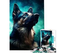 Puzzle de 1000 pièces pour Adultes représentant Un Berger Allemand Jeu intellectuel et éducatif idéal pour Un Père Noël Secret (38x52cm)