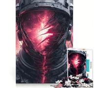 Puzzle de 1000 pièces pour Adultes, représentant Un Casque d'astronaute avec reflet de nébuleuse, Un Jouet éducatif et Stimulant intellectuellement, idéal comme Cadeau 38x52cm