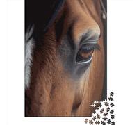 Puzzle de 1000 pièces pour Adultes, représentant Un Cheval en Gros Plan. Puzzle en Papier, 38 x 26 cm, idéal comme Cadeau pour Vos Proches.
