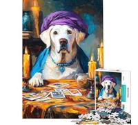 Puzzle de 1000 pièces pour Adultes représentant Un Chien diseur de Bonne Aventure Jeu de détente et Anti-Stress à réaliser à la Maison (Dimensions 38x52cm)