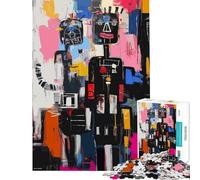 Puzzle de 1000 pièces pour Adultes représentant Un Couple Abstrait Heureux et Triste Jeu de Puzzle à Monter soi-même défi Difficile Cadeau d'anniversaire (50x75cm)