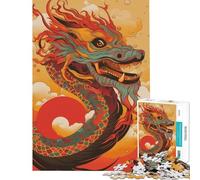 Puzzle de 1000 pièces pour Adultes représentant Un Dragon Dansant Chinois Activités Amusantes à la Maison défi Difficile Jouet de décoration pour Les Enfants de 14 Ans et Plus (38x52cm)