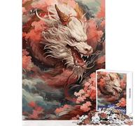 Puzzle de 1000 pièces pour Adultes représentant Un Dragon Japonais Décoration Murale idéale Cadeau et Jeu éducatif Parfait pour Un Anniversaire ou Noël Dimensions 38x52cm